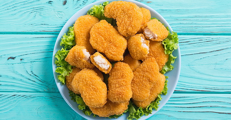 Plant-based nugget prices cheaper than real chicken