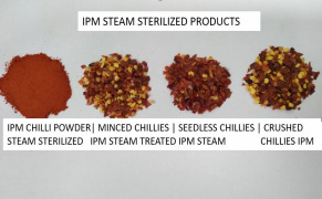 Steam sterilised processed IPM Chillies