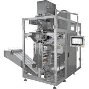 VERTICAL PACKAGING MACHINE WITH SEALING PLATES FOR SHAPED AND 4 SIDE SEALED SACHETS