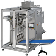HIGH PERFORMANCES PACKAGING MACHINE WITH ROLLER FOR 4 SIDE SEALED SACHET
