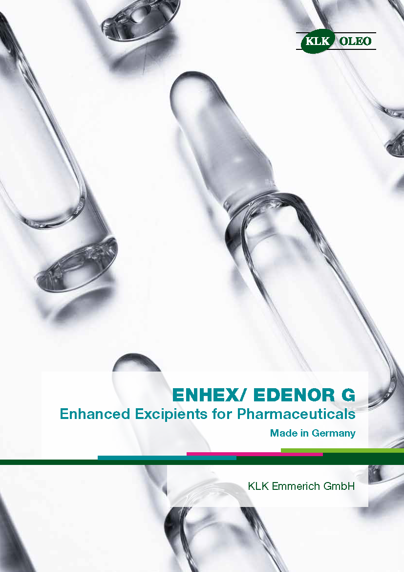 ENHEX/ EDENOR G Enhanced Excipients for Pharmaceuticals