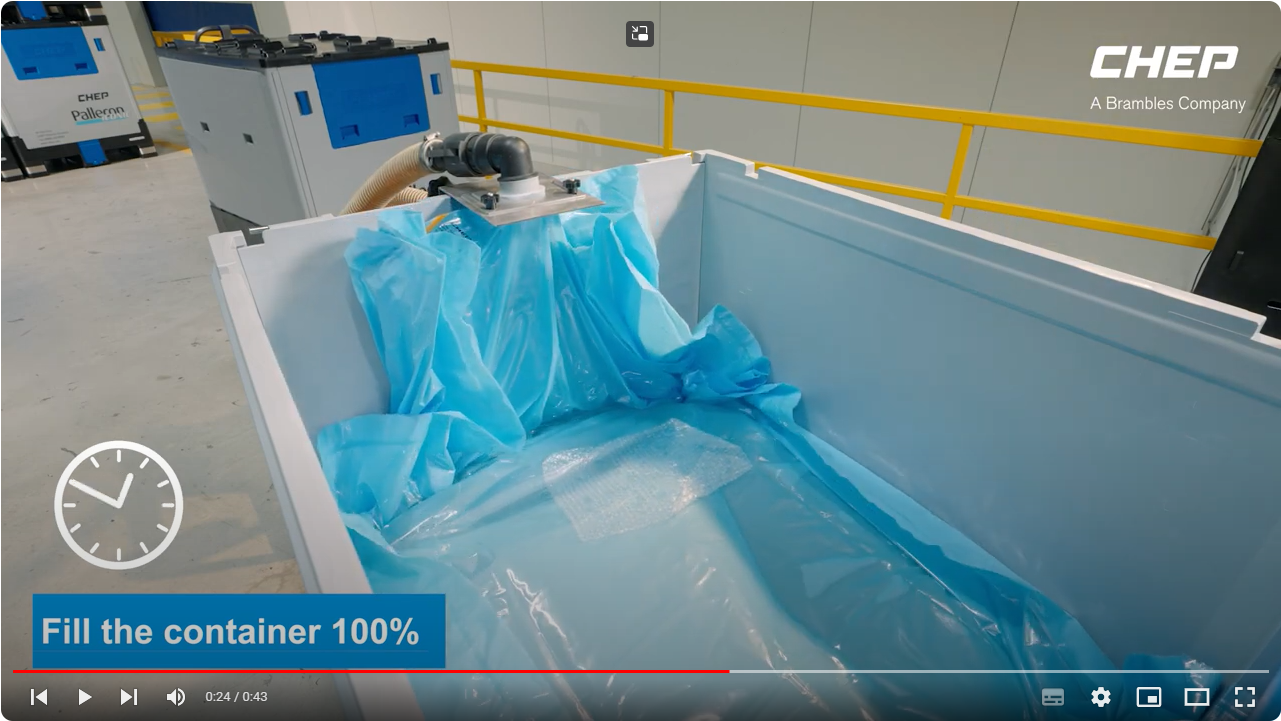 Practical video on how to fill the iCONIC IBC Container with an EasyFill Liner