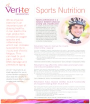 Veri-te™ Resveratrol Sports Nutrition