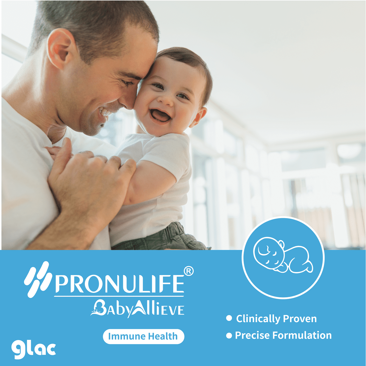PRONULIFE® BabyAllieve- Clinically proven Probiotic blend for Infant Allergy Prevention