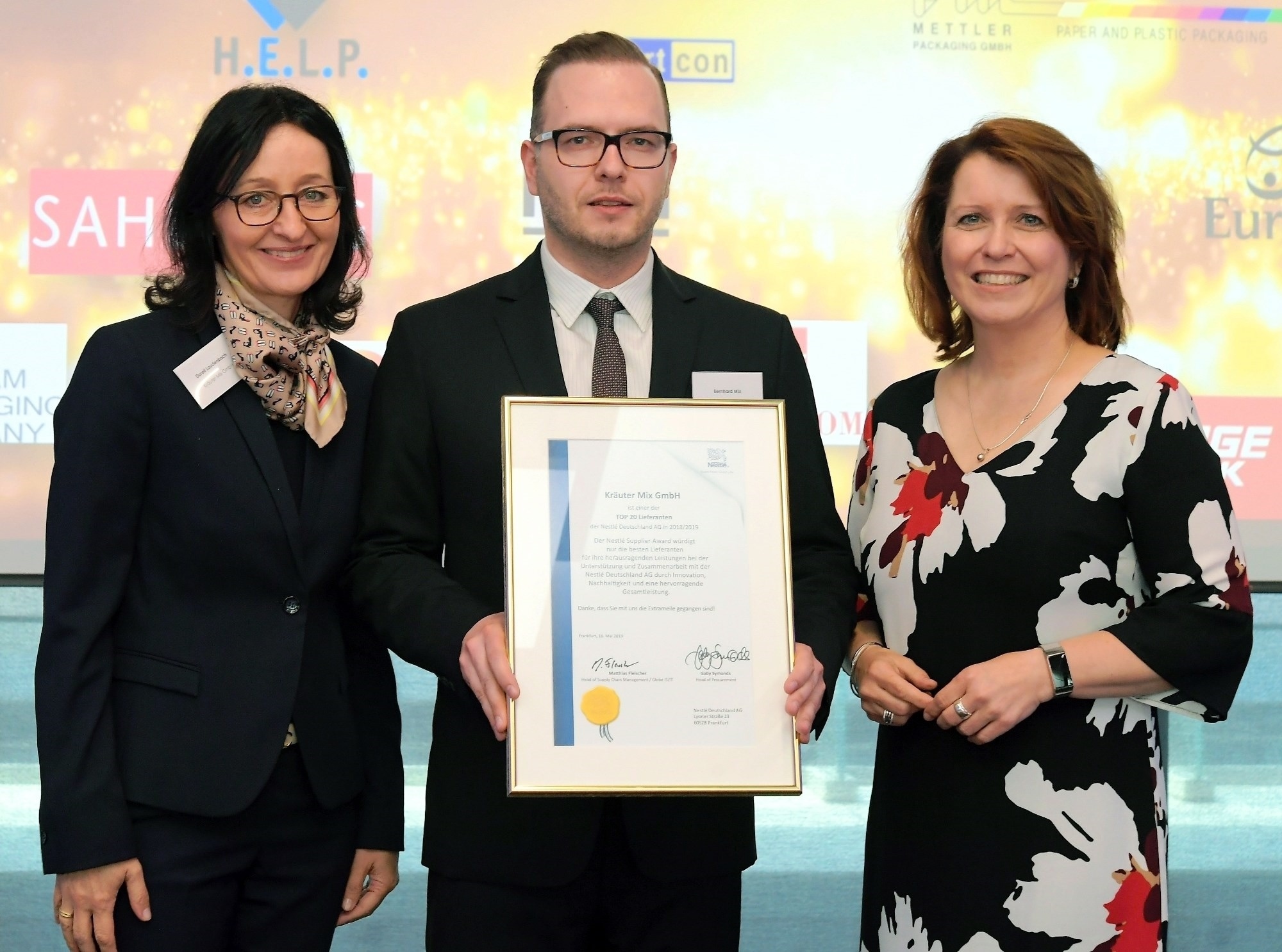 Kräuter Mix ranks among Nestlé's best suppliers: Award for outstanding achievements such as product quality and sustainability