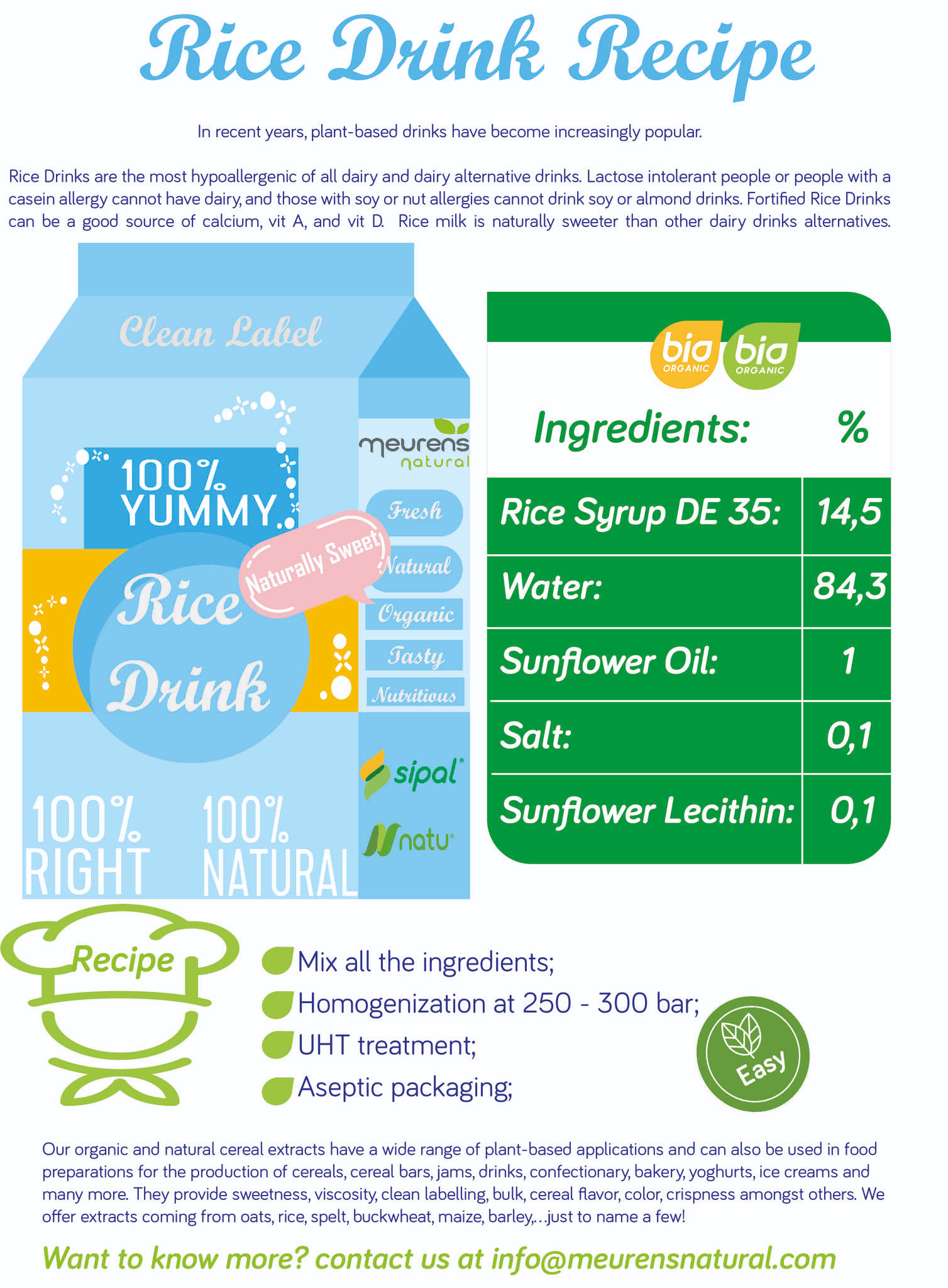 Rice Drink Recipe