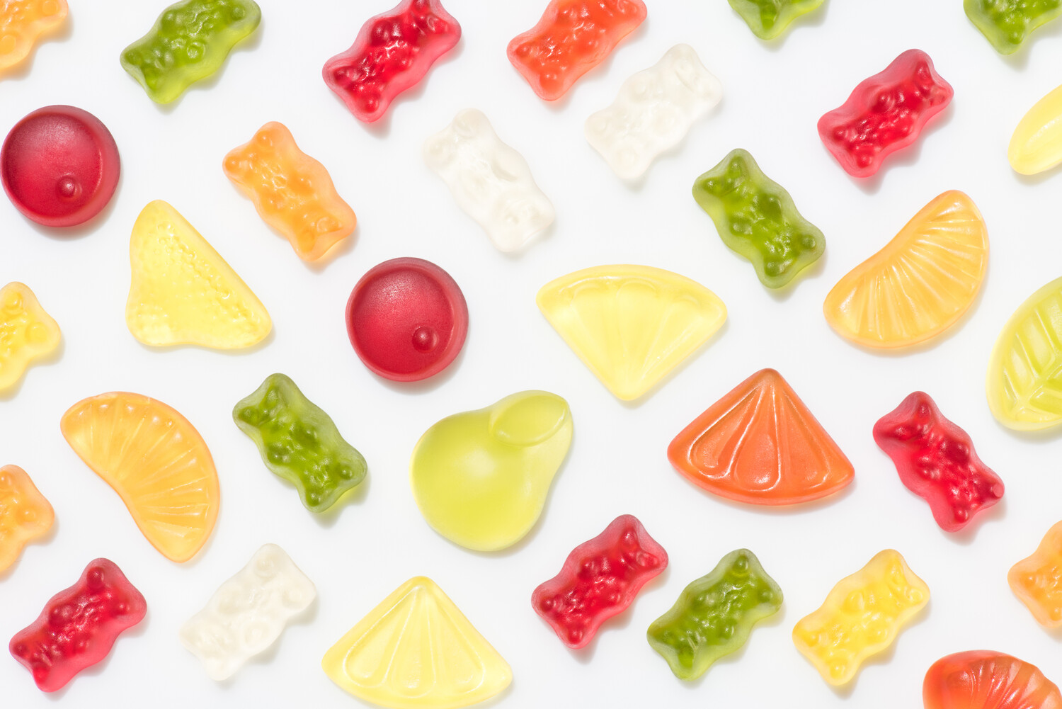 Optimized texture solutions for fruit gummies with less gelatin