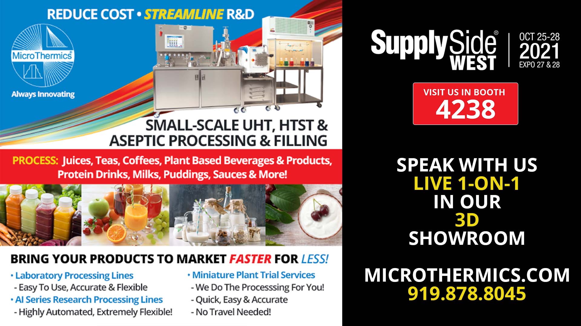 Microthermics at Supply Side West/Food Ingredients North America