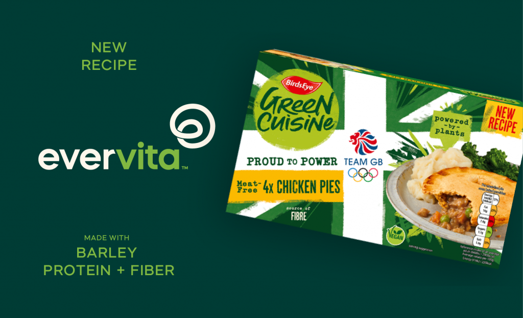 Birds Eye UK incorporates EverVita into new recipe Green Cuisine Chicken-Free Pie