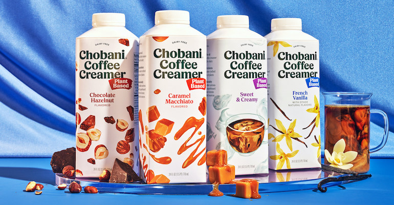 Chobani debuts plant-based coffee creamer