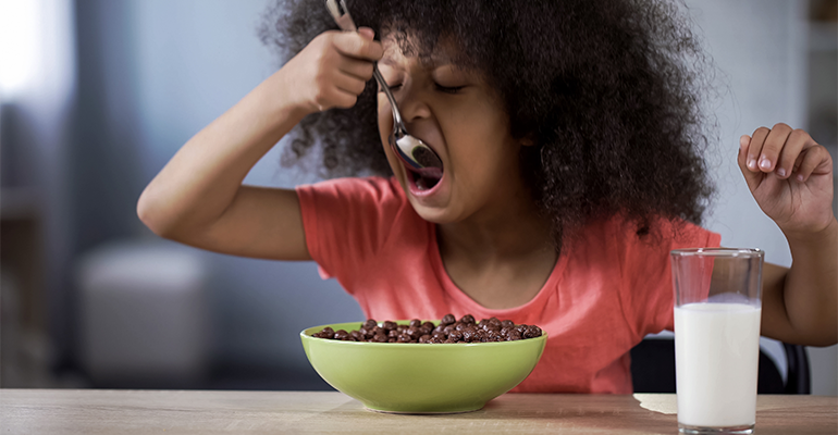 Kids’ breakfast products in the US are more sugary than some popular desserts