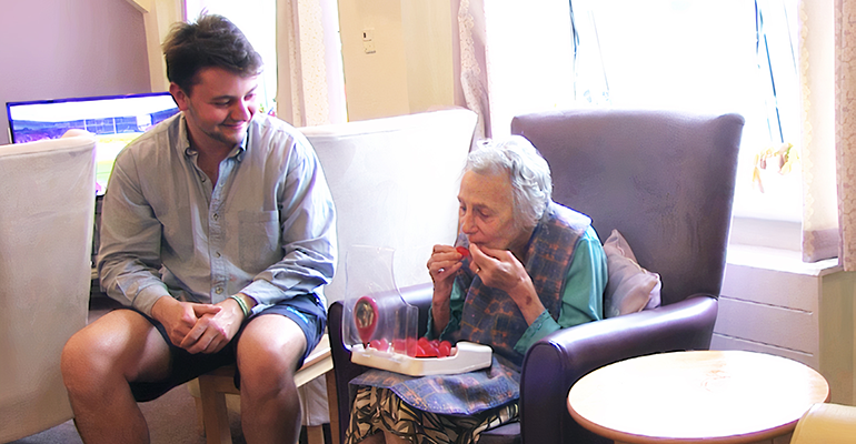 Jelly Drops made of 95% water tackle dehydration among seniors