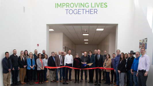 Hilmar Cuts the Ribbon at New Dodge City Facility