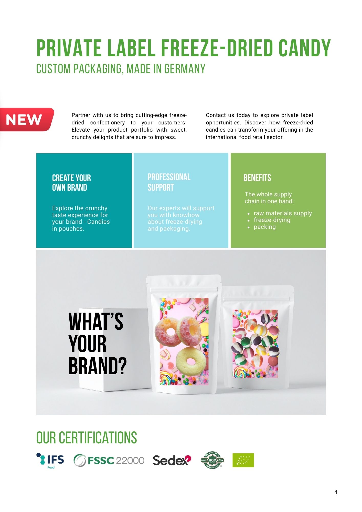 Private Label / Contract Manufacturing of Freeze-Dried Candies