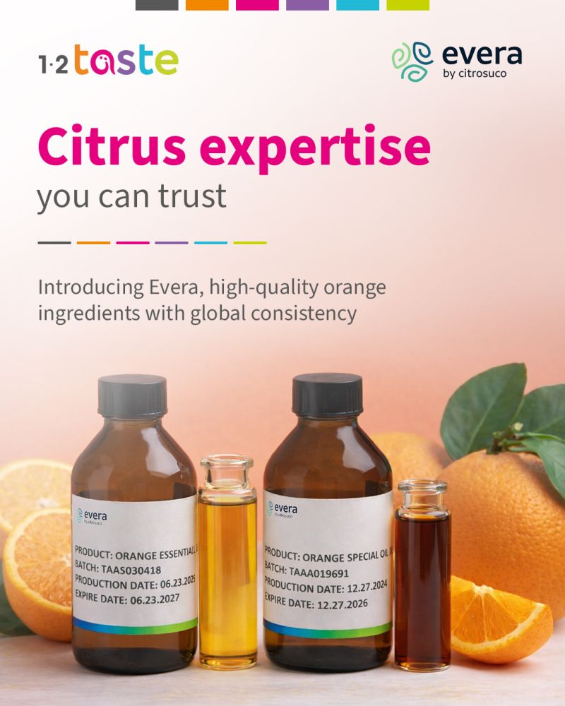 Evera (by Citrosuco) partners with 1-2-Taste