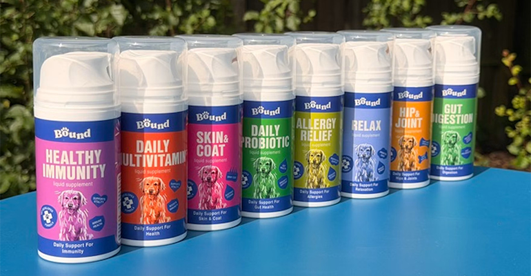 Pump-based liquid pet supplement focuses on health and convenience