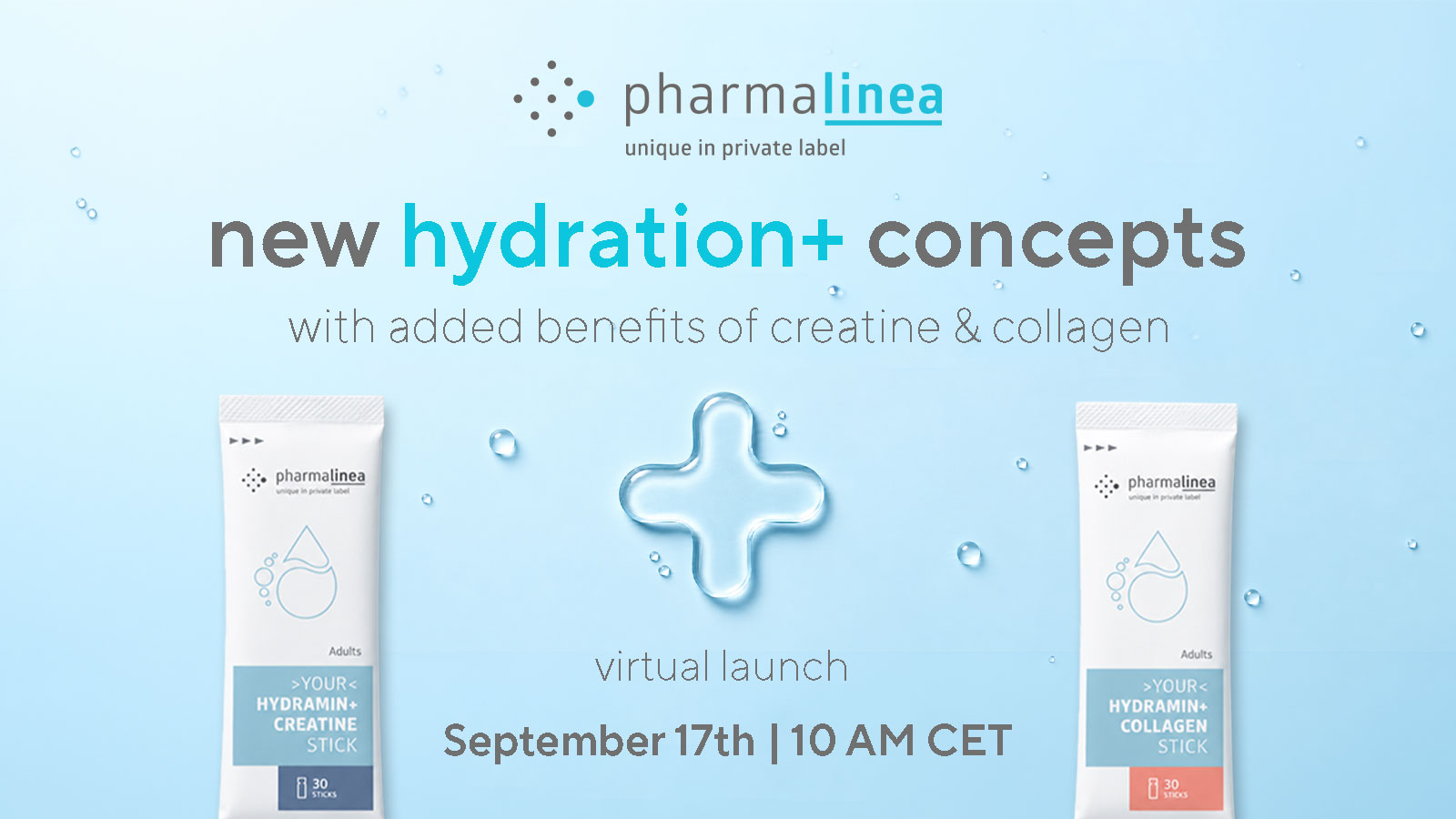 PharmaLinea launches new hydration+ concepts with added creatine and collagen