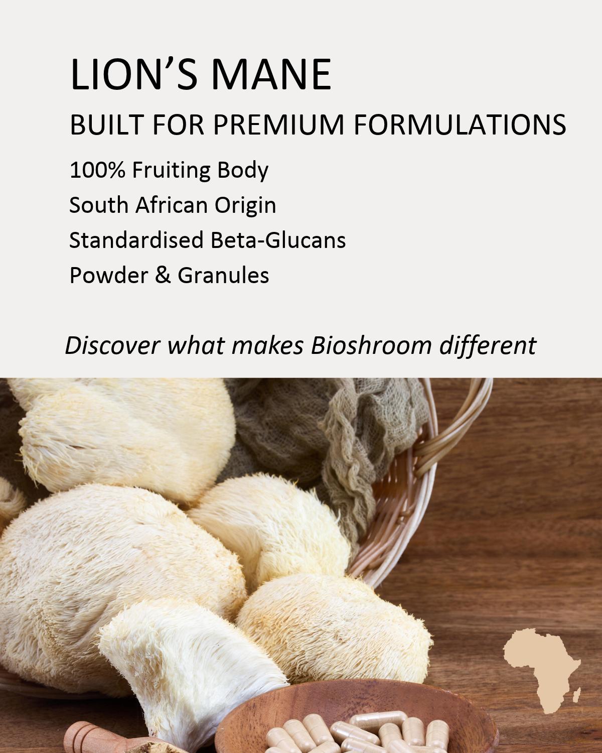 Willows Ingredients and Bioshroom deliver Lion's Mane