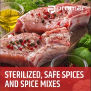 Sterilized, pure spices and mixed spices