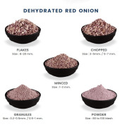 Dehydrated Red/Pink Onion