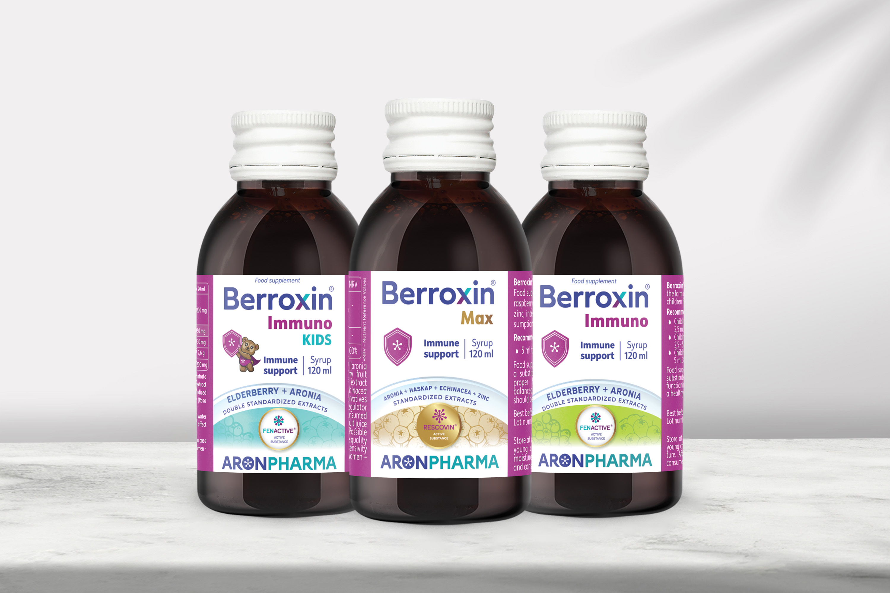 Berroxin® Line - support of the immune system - syrups | Aronpharma ...