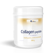 Collagen peptides with vitamin C