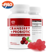 Probiotic For Vaginal Health Cranberry Gummy Probiotics With Cranberry Urinary Tract Health Probiotic Gummies For Women