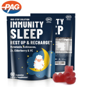 Daily Supplement Melatonin Gummy L-Theanine Vitamin C Olly Immunity Sleep Gummy