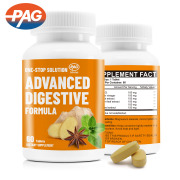 Helps Digestion Reduce Gas Bloating Digestive Enzymes Supplements Gut Health Supplement Organic Advance Digestive Formula Tablet