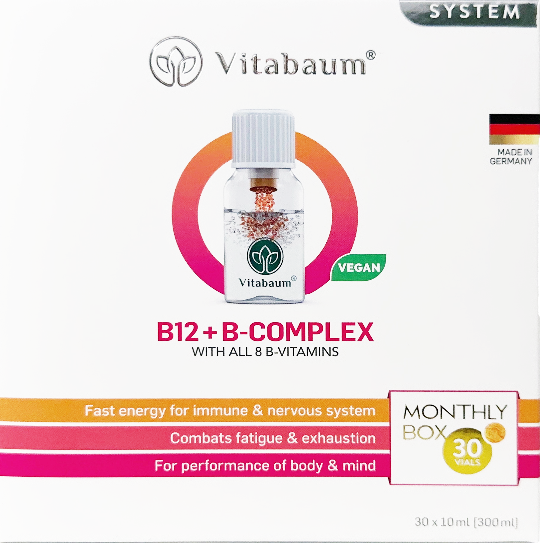 Vitabaum® B12 + B-Complex - Dietary supplement with all 8 essential B vitamins