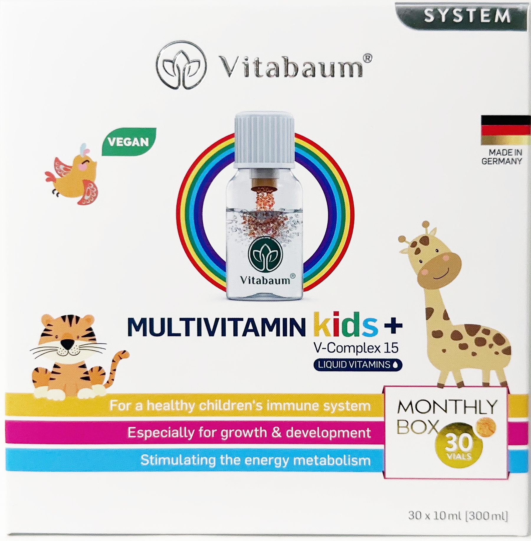 Vitabaum® Multivitamin Kids+ - Dietary supplement with 15 vitamins & minerals