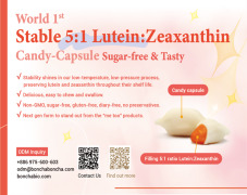 Stable Lutein:Zeaxanthin 5:1 candy capsule