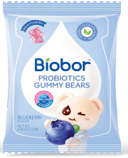 Biobor Probiotics Gummy Bears (natural blueberry)