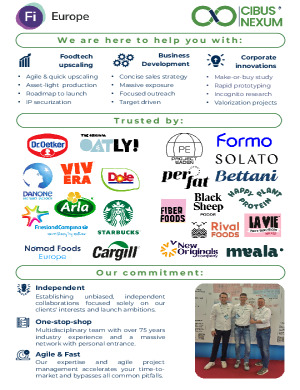 Cibus Nexum infographic for the FI Europe 2026