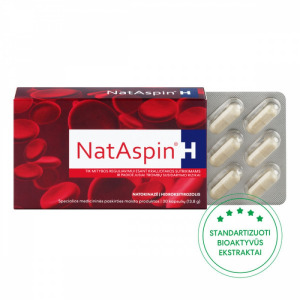 NatAspin H caps. N30 for blood vessels and circulation