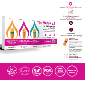 «The MenoP v.2 – Her 30-Day Ritual» – a complete 30-day menopause support system combining targeted supplements with a smart digital app