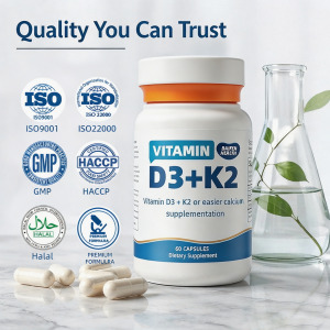 维生素D3+K2软胶囊Vitamin D3 + K2 Softgels