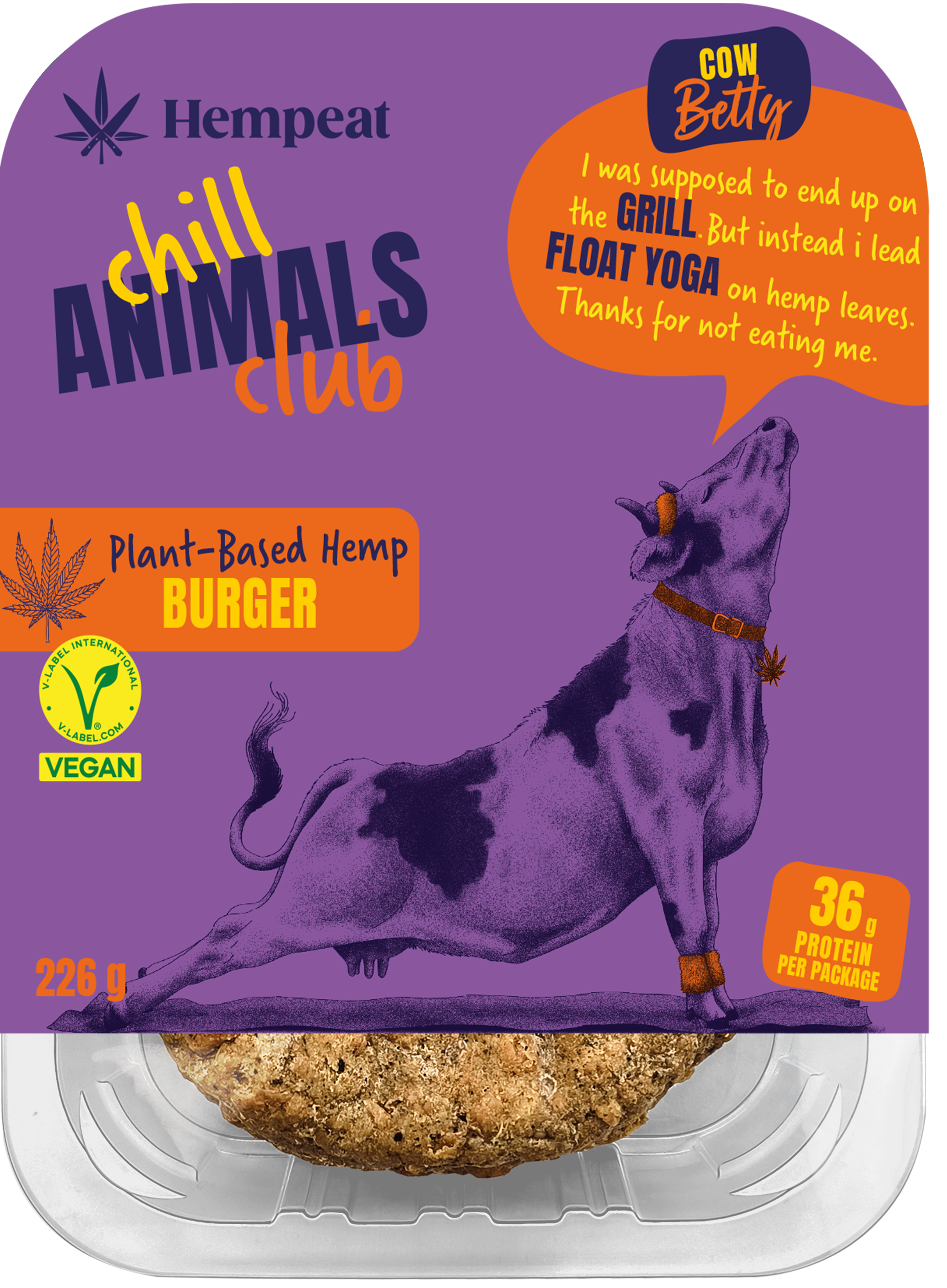 Plant-Based Burger with Hemp