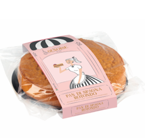 Round sponge cake – Ø 24 h 4 cm with cardboard cake tray Bhb