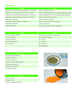 Minerals