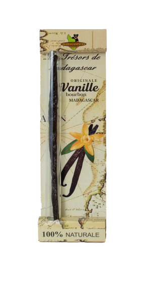 ORGANIC VANILLA BEAN IN GLASS TUBE PACKAGE