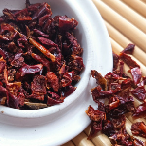 dehydrated red green bell pepper