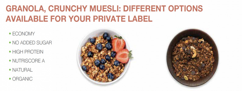 Granola, crunchy muesli base