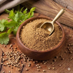 Coriander seeds ground