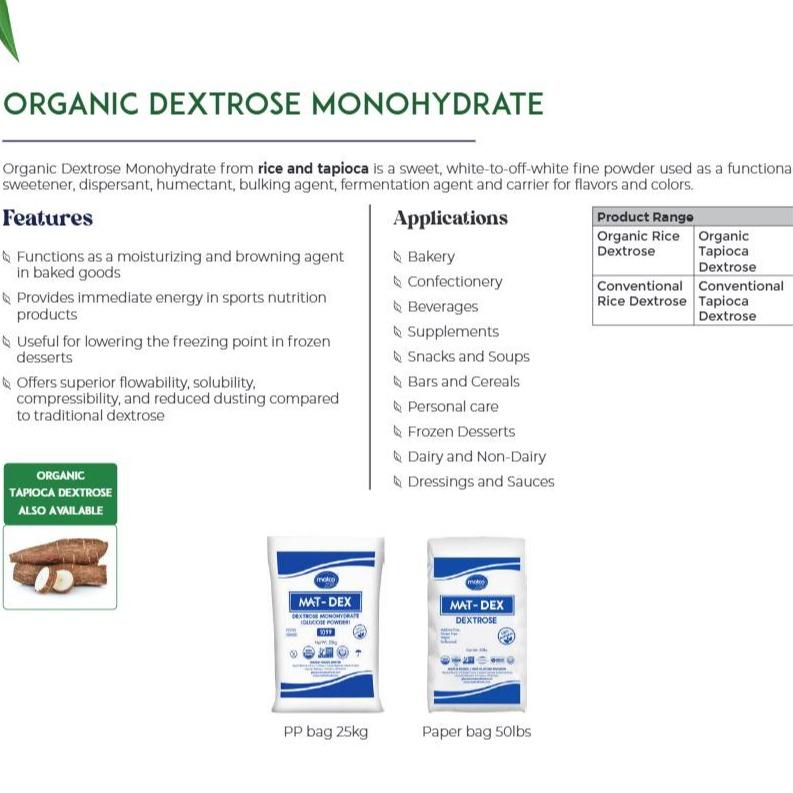 ORGANIC DEXTROSE MONOHYDRATE