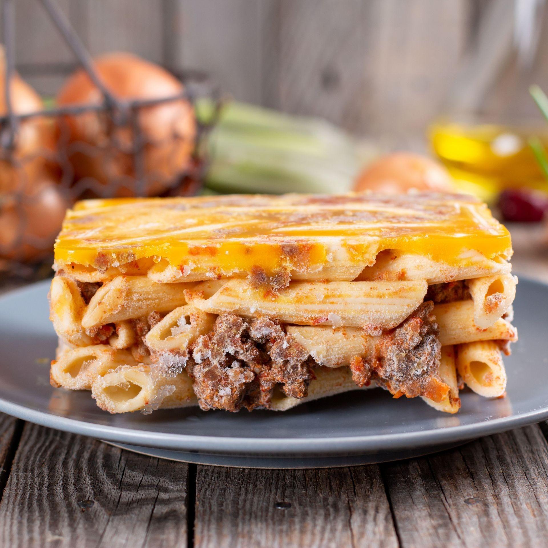 Pasta for frozen foods & chilled ready meals