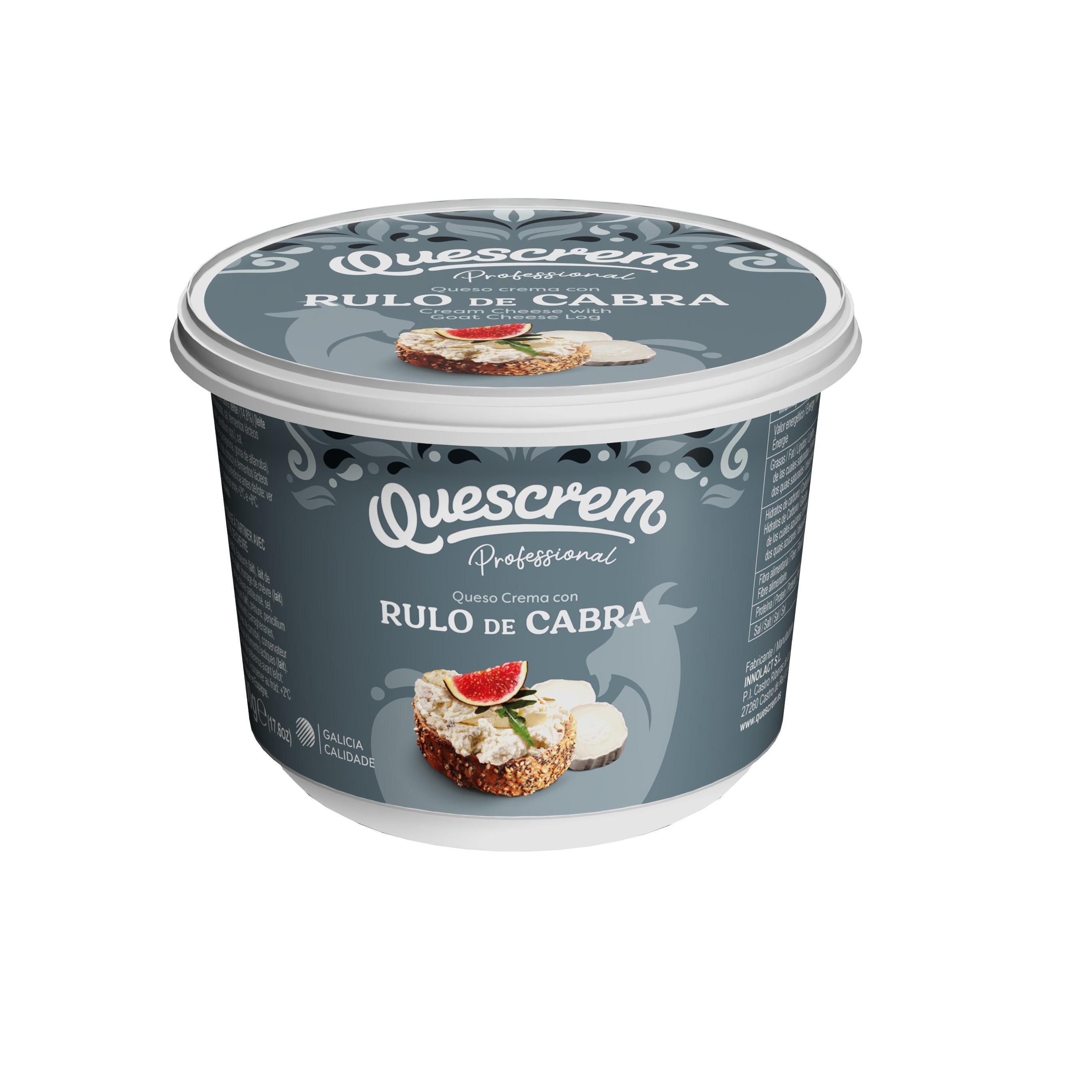 Quescrem Cream Cheese with Goat Log