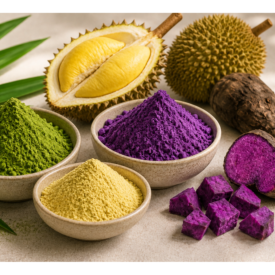 Taste from Asia: Ube, Pandan & Durian