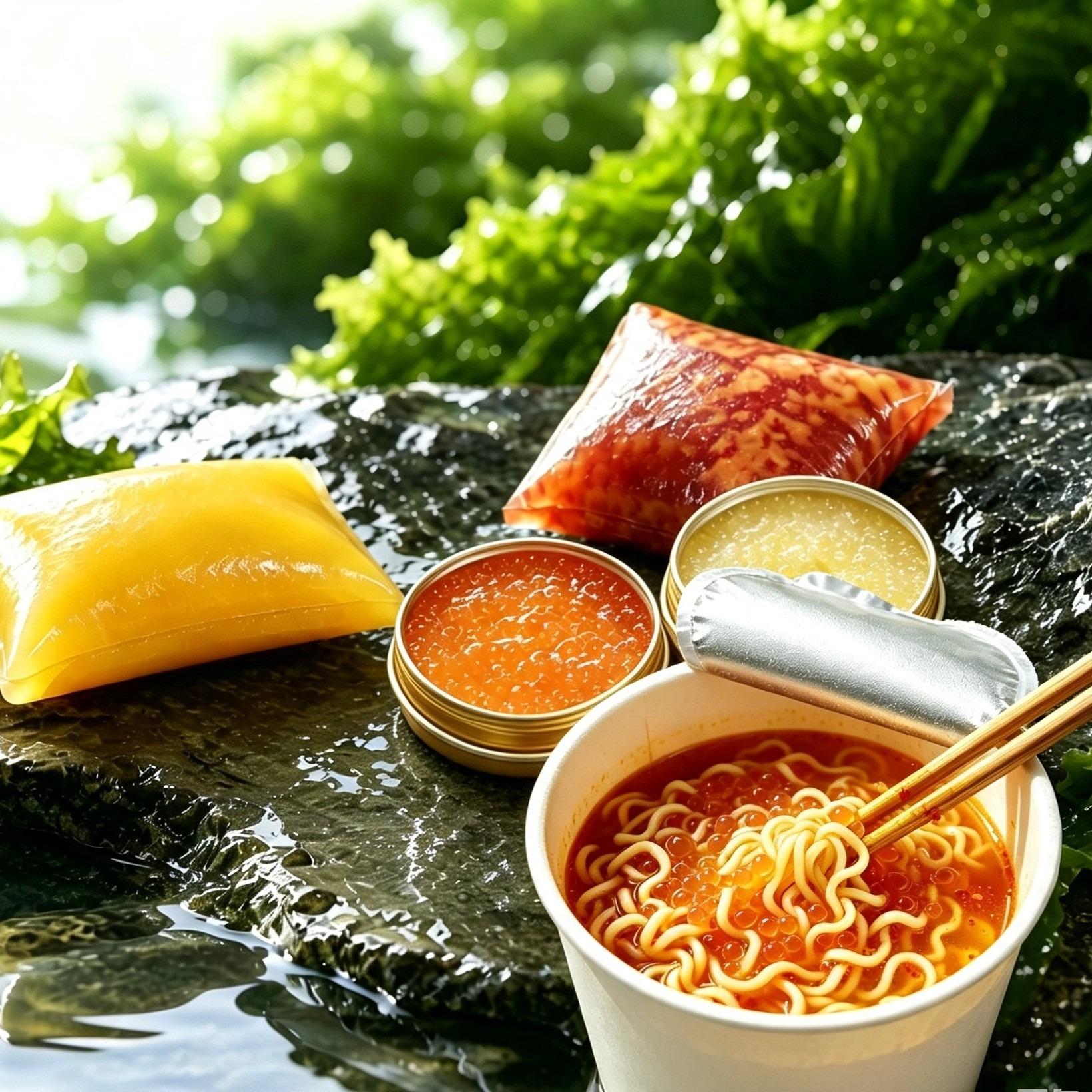 Soluble in hot water, Plastic-Free Edible Packaging