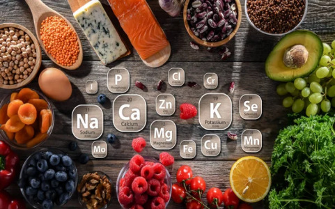 Minerals (magnesium, copper, calcium, zinc, iron salts)